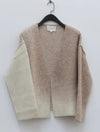 SWAYING/KNIT fleece V-neck cardigan SW202SZ53